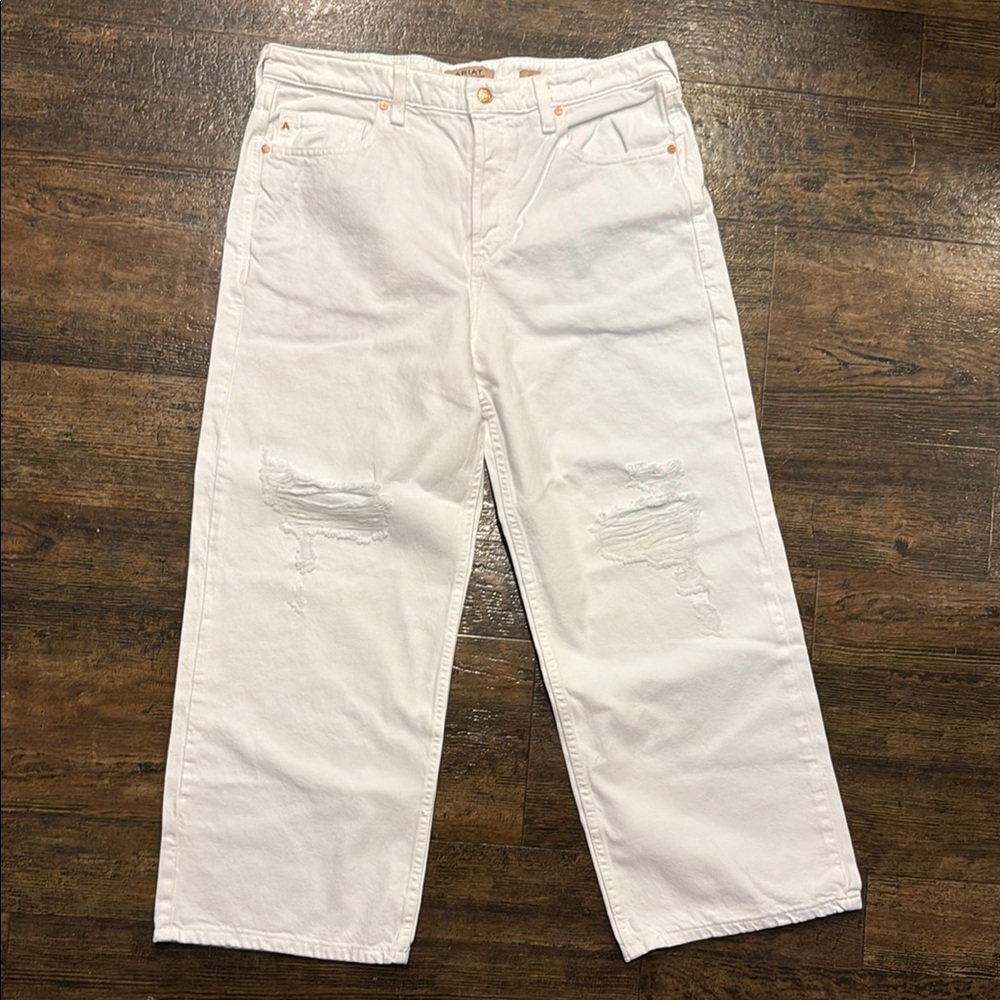 Ariat White Distressed Jeans